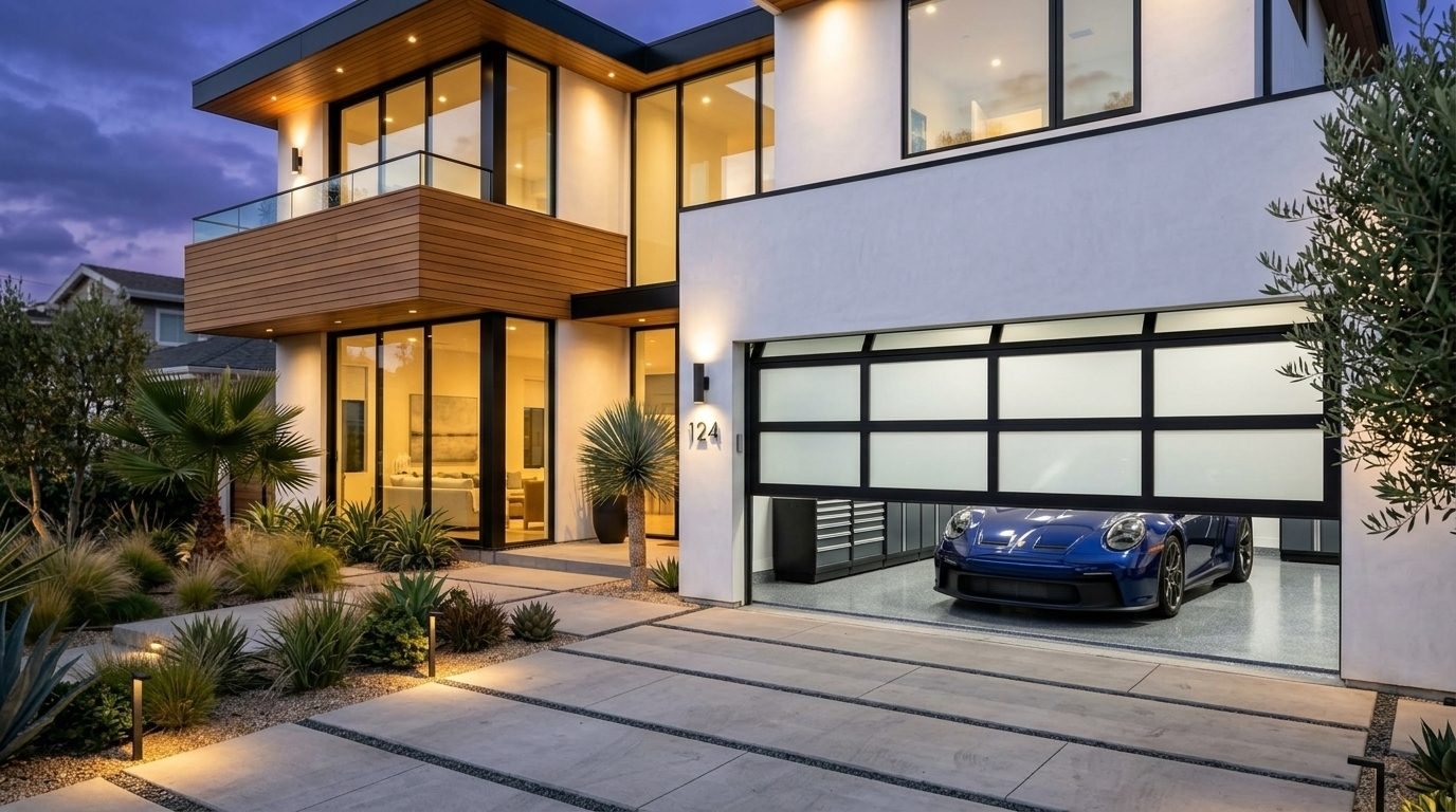 Hanna Mobile Garage Door Service Overhead Garage Door Gliding Open in Willowbrook, IL